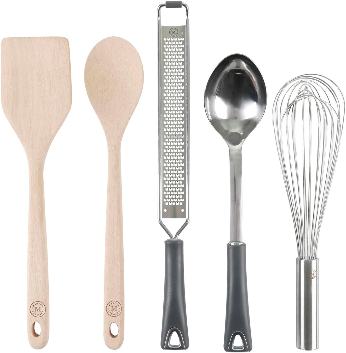 Martha Stewart Martha Stewart 10 Piece Tools and Gadget Set W/ Ceramic Crock - Navy Blue