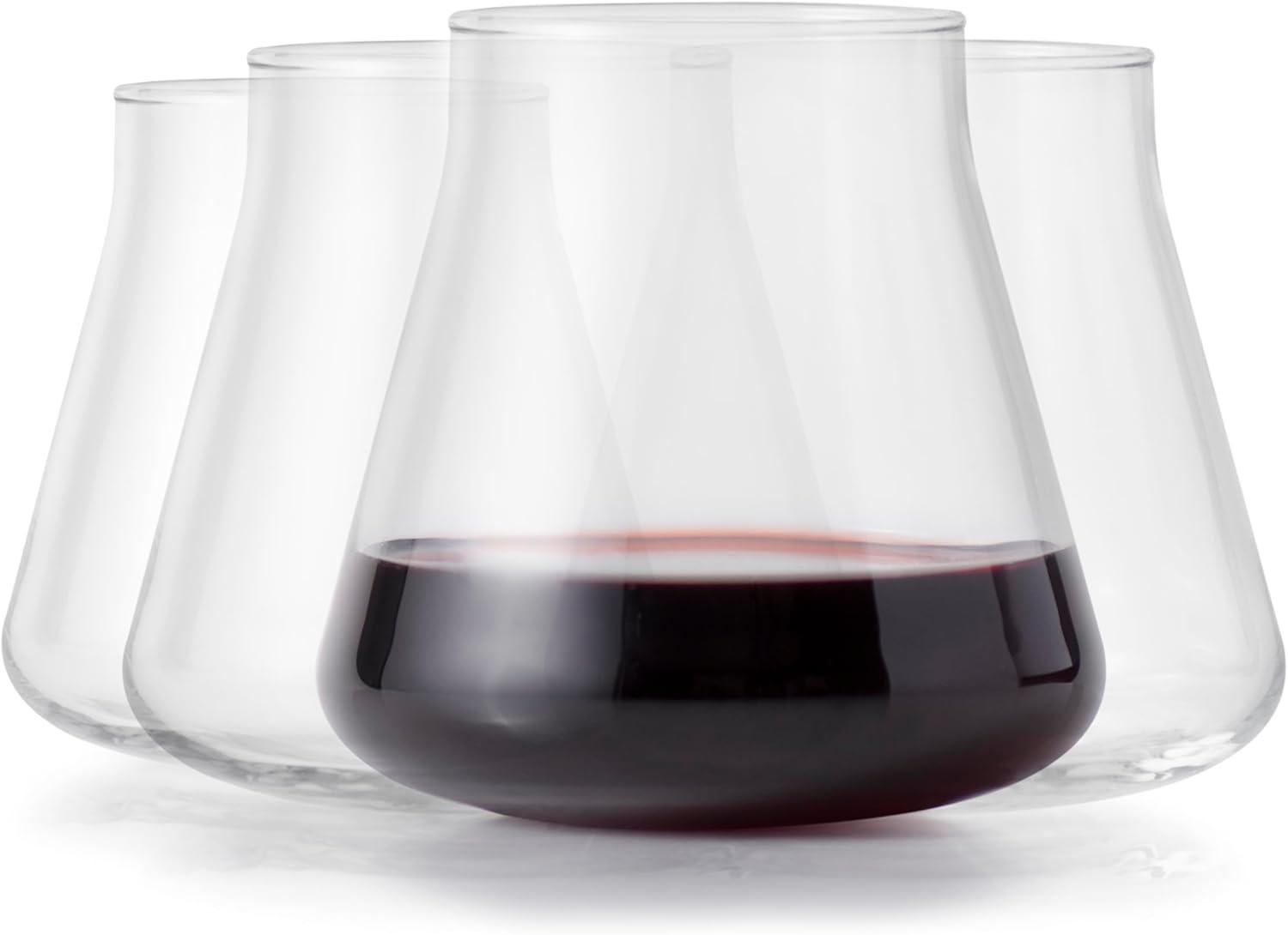 Libbey Magnitude Stemless Wine Glasses, 15-Ounce, Set Of 4