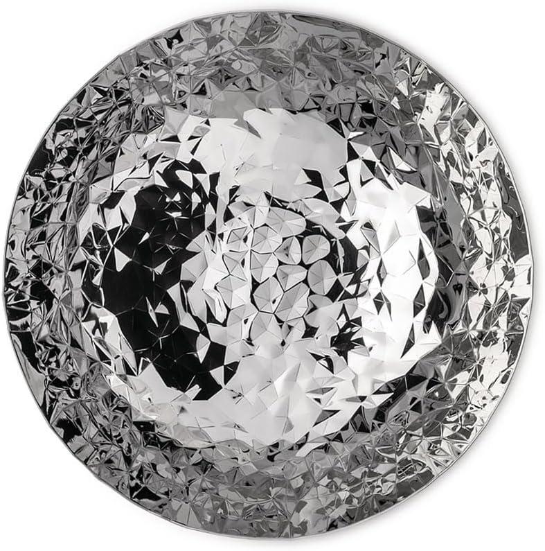 Alessi "Joy n11" Round Basket in 18/10 Stainless Steel Mirror Polished, Silver