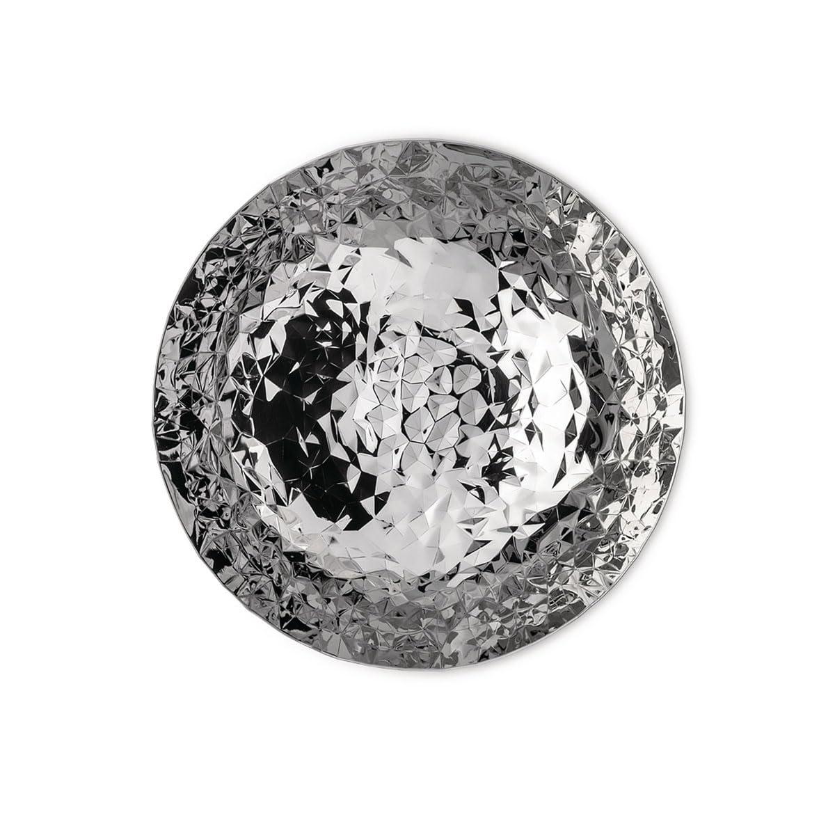 Alessi "Joy n11" Round Basket in 18/10 Stainless Steel Mirror Polished, Silver