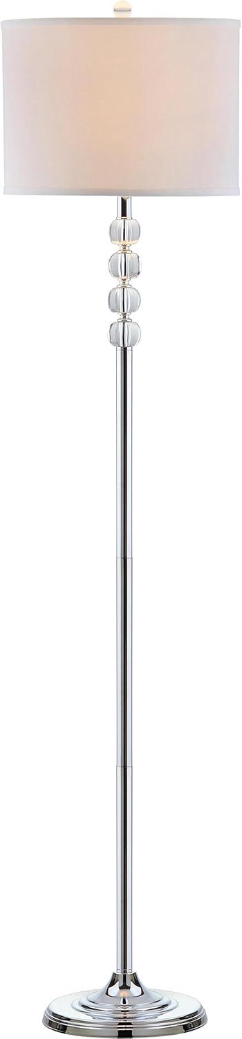 Vendome Floor Lamp - Clear/Chrome - Safavieh