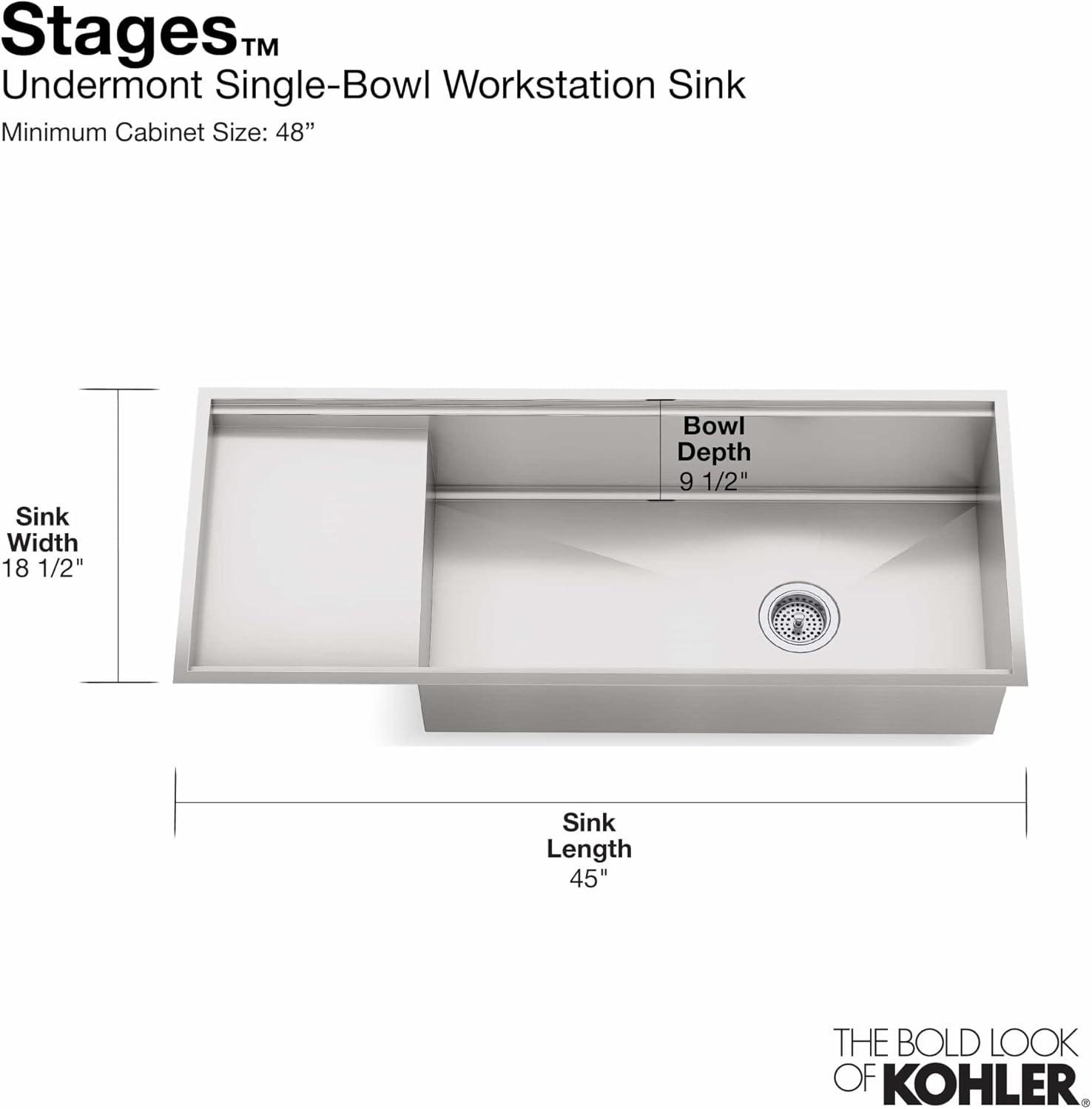 Stages™ Undermount Single-Bowl Kitchen Sink