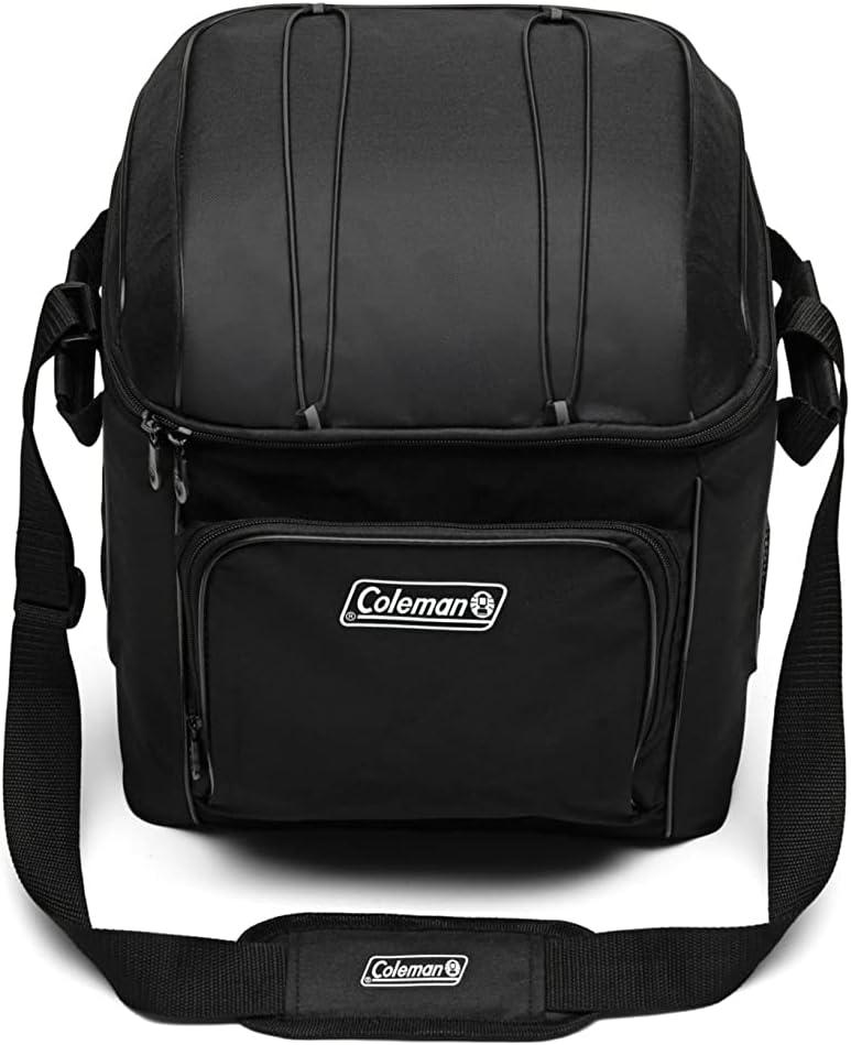 Coleman CHILLER 30-Can Insulated Soft Cooler Bag, Black