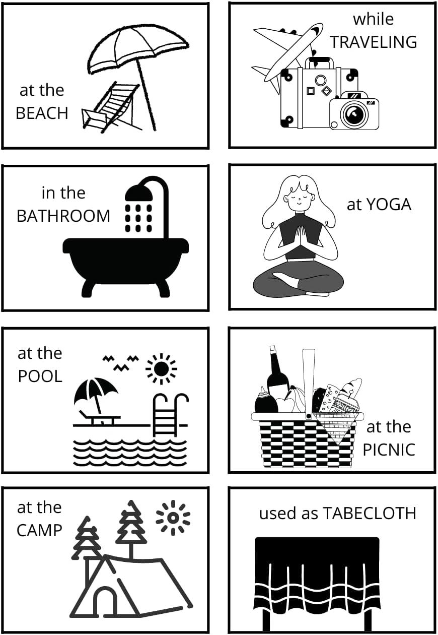 Turkish Beach Towel - 40x71 inch Oversized Sand Resistant Prewashed Turkish Towel - 100% Turkish Cotton Quick Drying, Compact, Lightweight Turkish Towel for Beach, Bath, Pool, Gym, Yoga