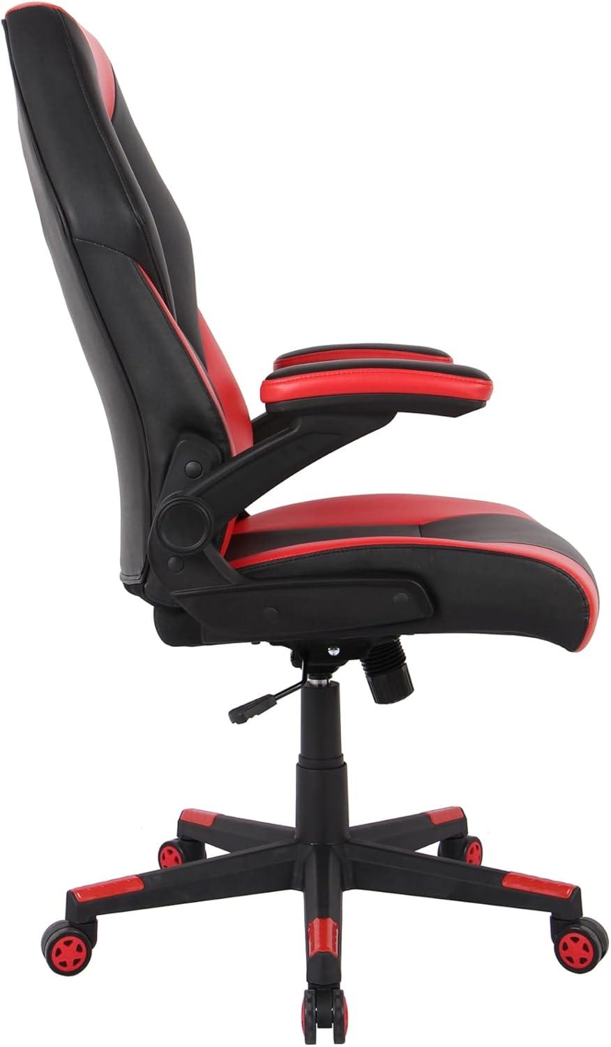 RGX Black and Red Faux Leather High-Back Gaming Chair