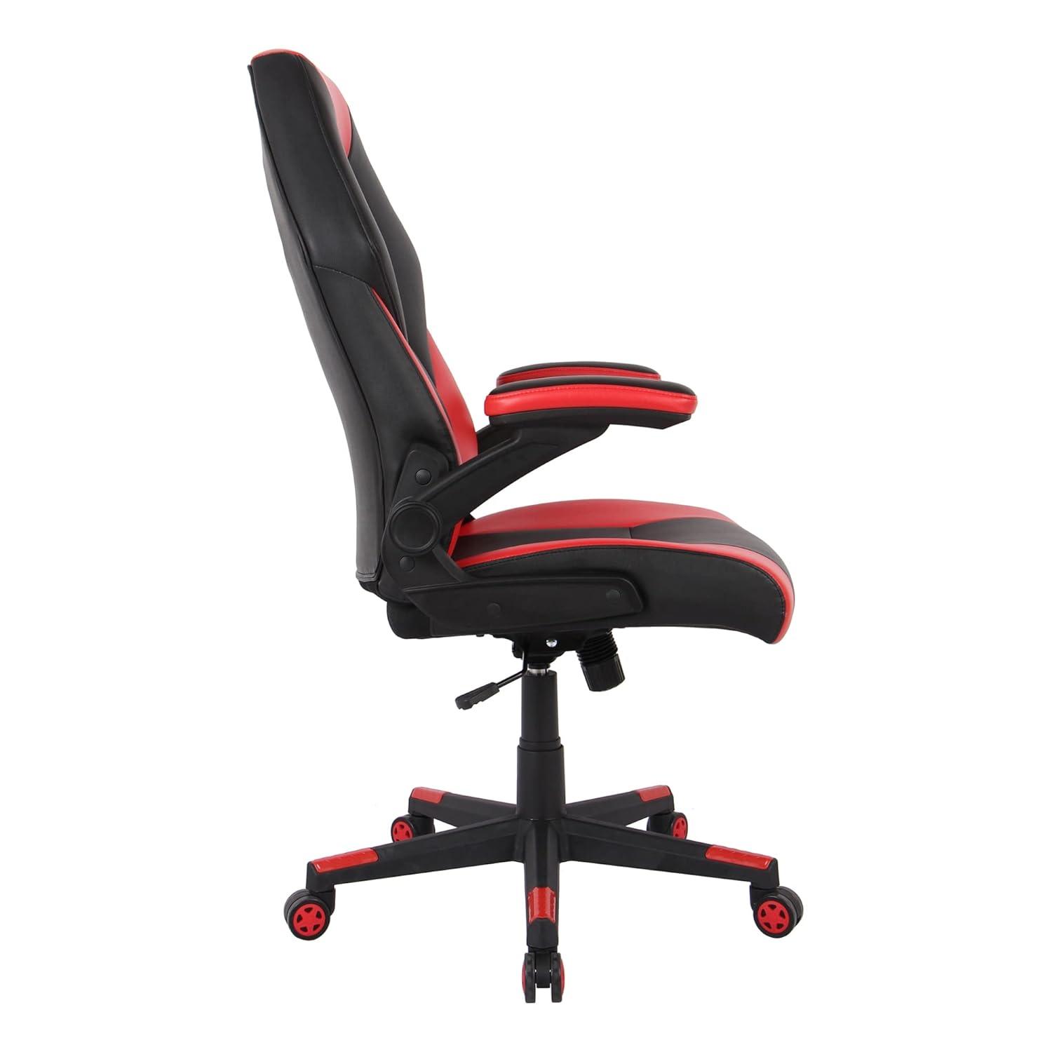 RGX Black and Red Faux Leather High-Back Gaming Chair