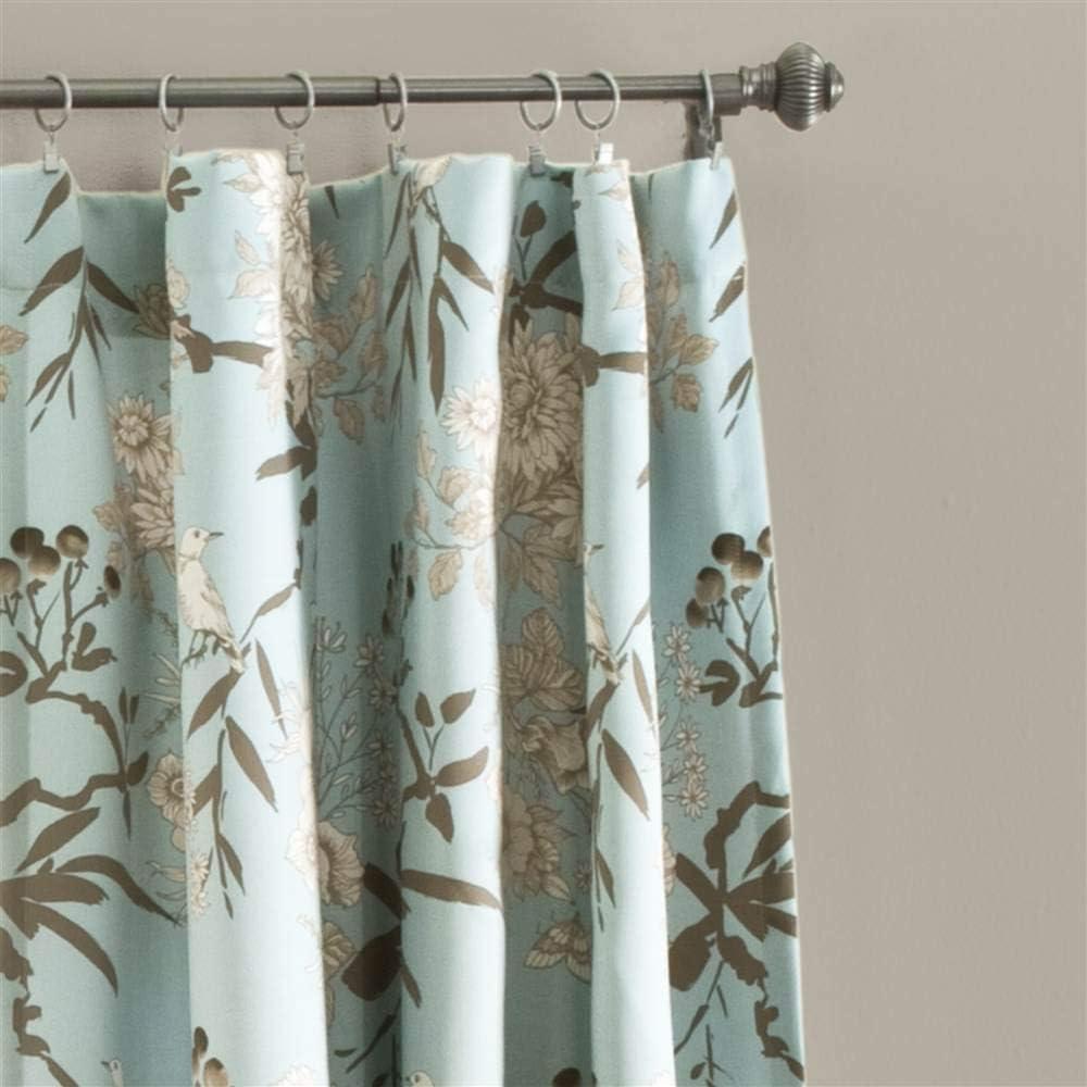 Botanical Garden Polyester Room Darkening Curtain Pair (Set of 2)