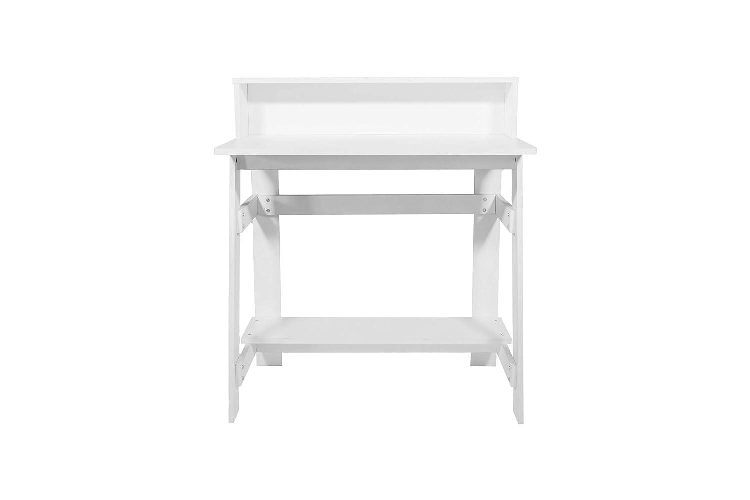 Lennox Computer Desk with Hutch, White