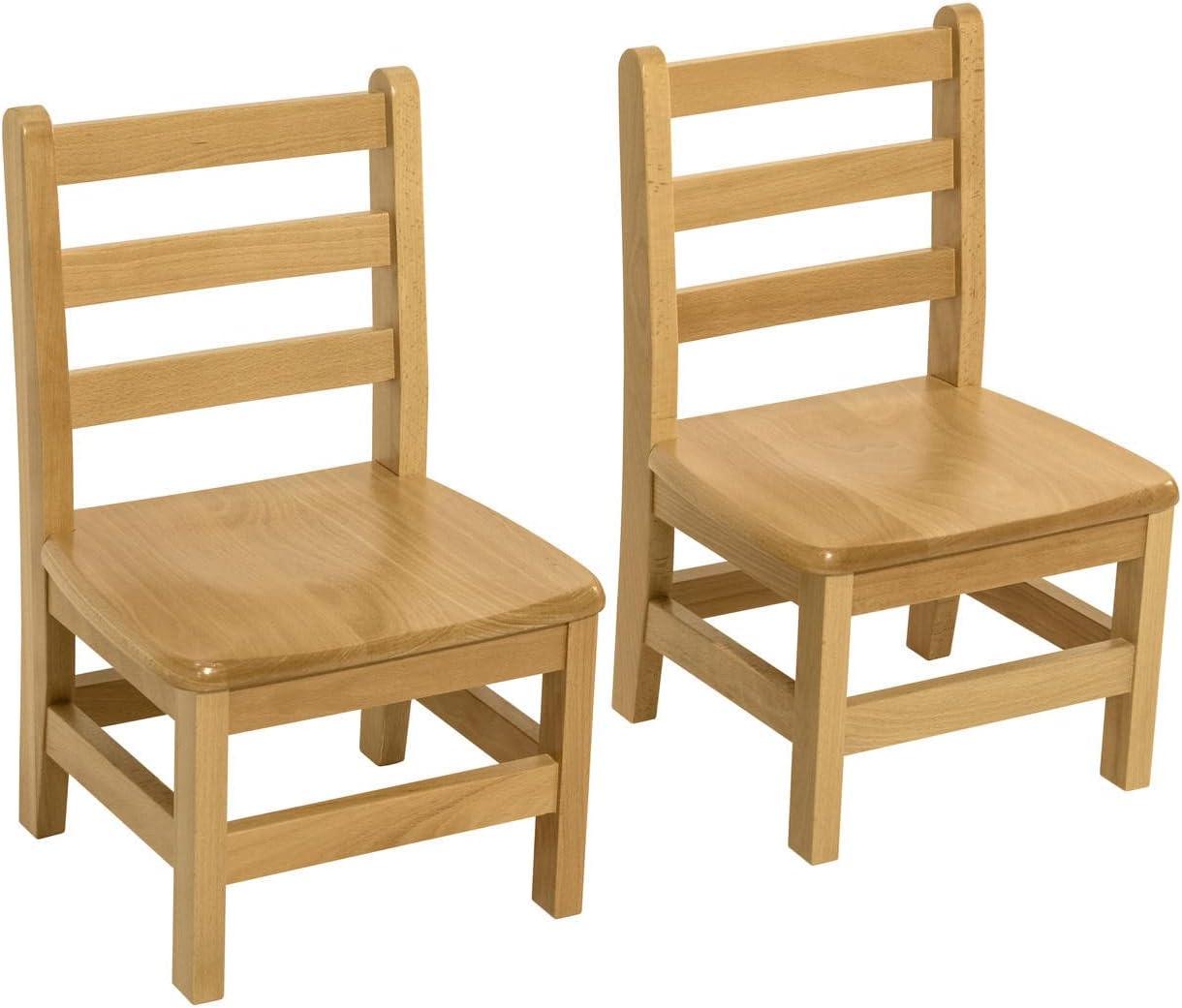 RRI Goods Wooden Childrens Chair For Kindergarten Classroom School Set of 2