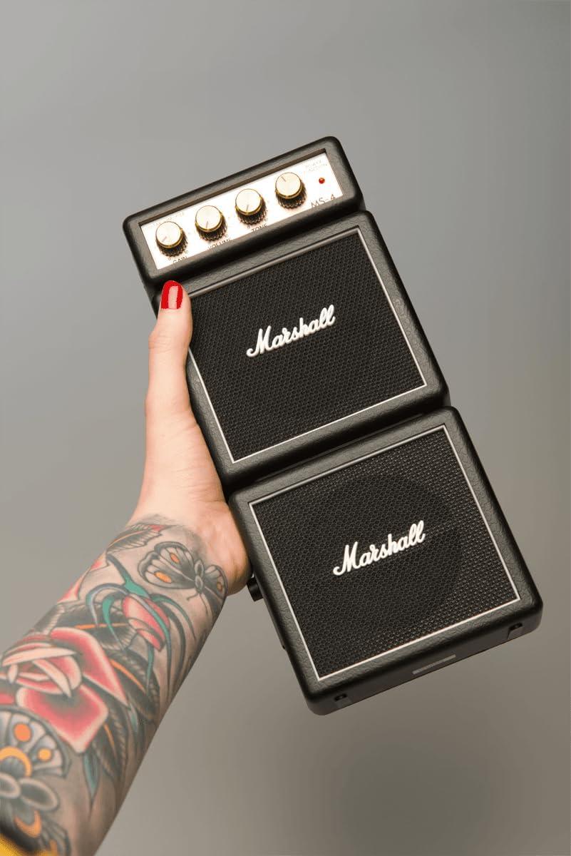 Marshall MS-4 Black Mini Battery-Powered Guitar Amplifier