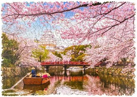 UNIDRAGON Wooden Puzzle Sakura 250 Pieces M Nature View