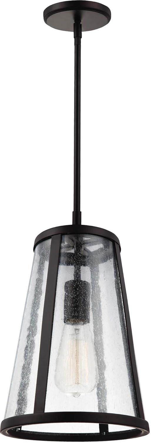 Feiss Lighting-Harrow-1 Light Mini-Pendant in Modern Style-8 Inch Wide by 12 Inch High-Oil Rubbed Bronze Finish