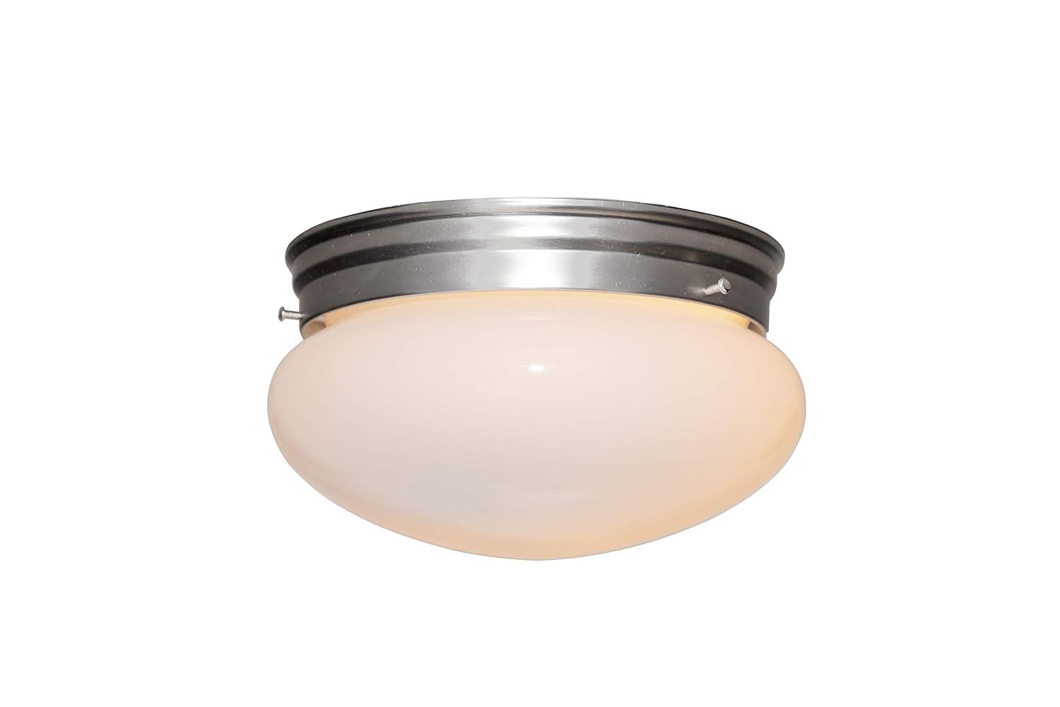 Designers Fountain 4732-PW Basic 9" Flushmount Pewter Finish Light Fixture