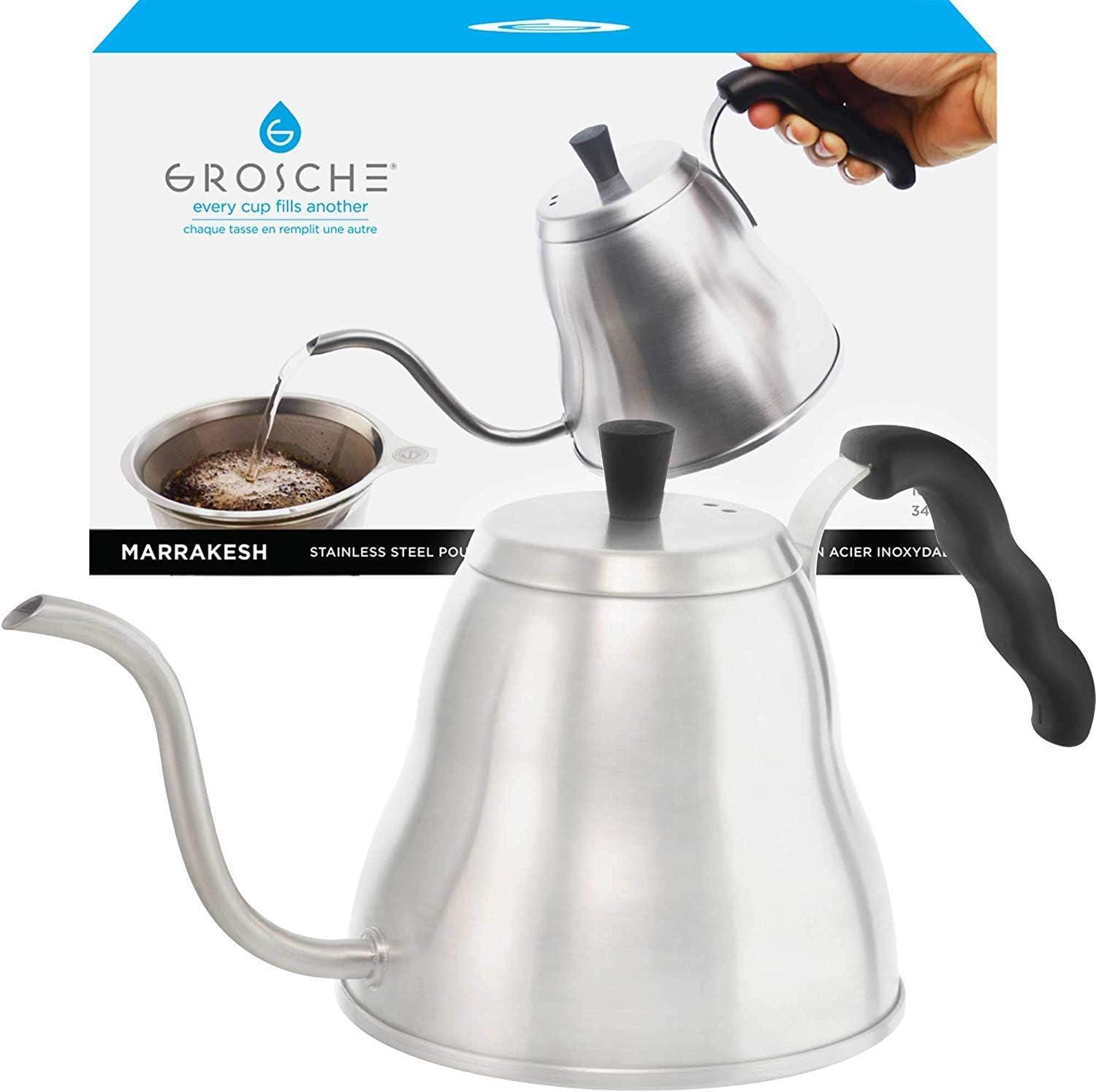 Grosche Grosche Marrakesh 1L Stainless Steel Gooseneck Kettle