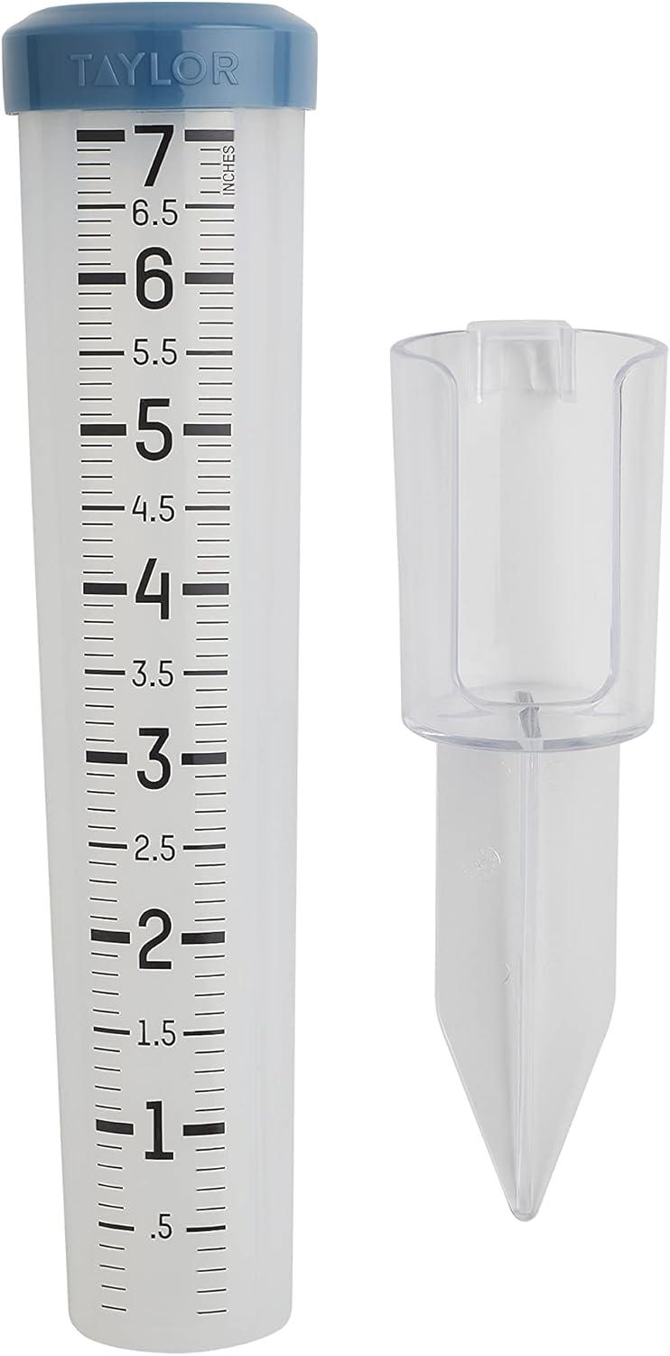 Taylor® Precision Products 7-In. Capacity Silicone Rain Gauge in Clear