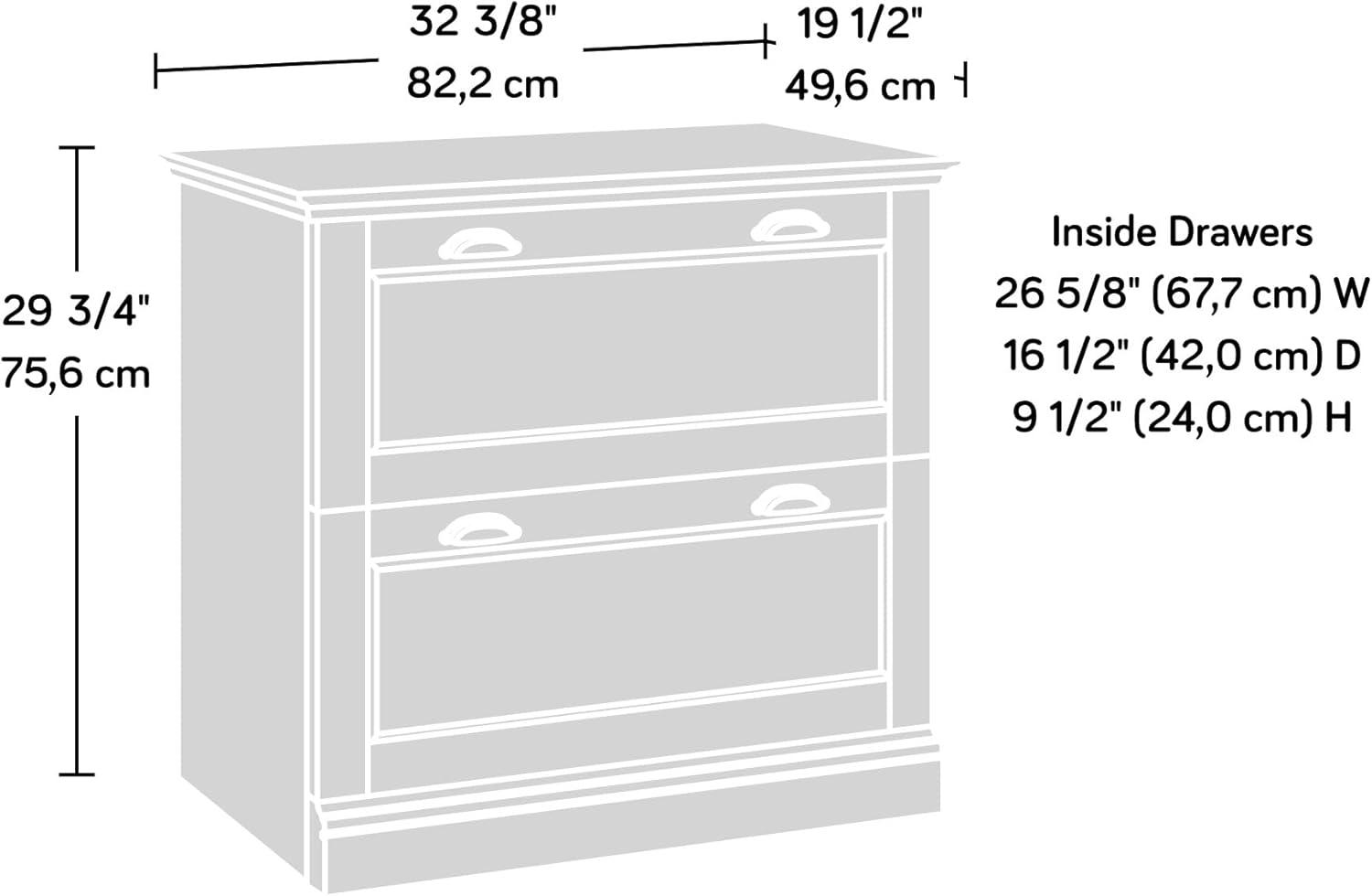 Sauder Barrister Lane File Cabinet Yellow: Mid-Century Modern, 2-Drawer, Laminate Surface, MDF Frame