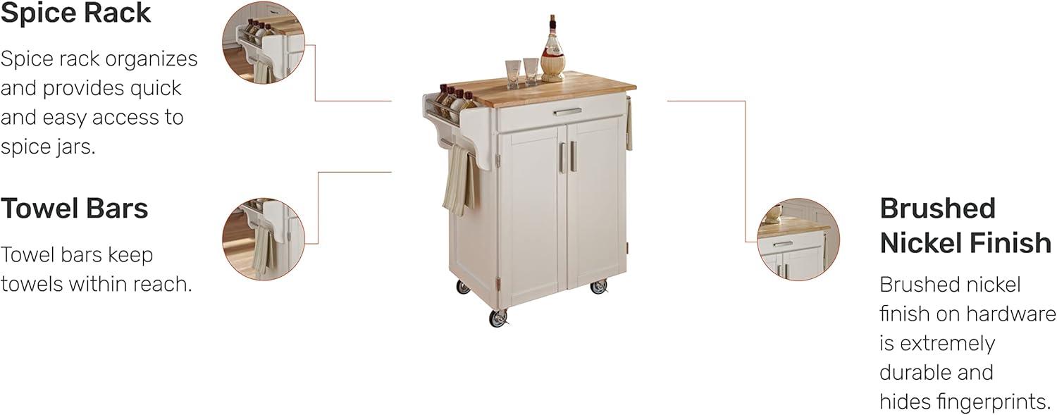 Cuisine Kitchen Carts And Islands White Base - Home Styles