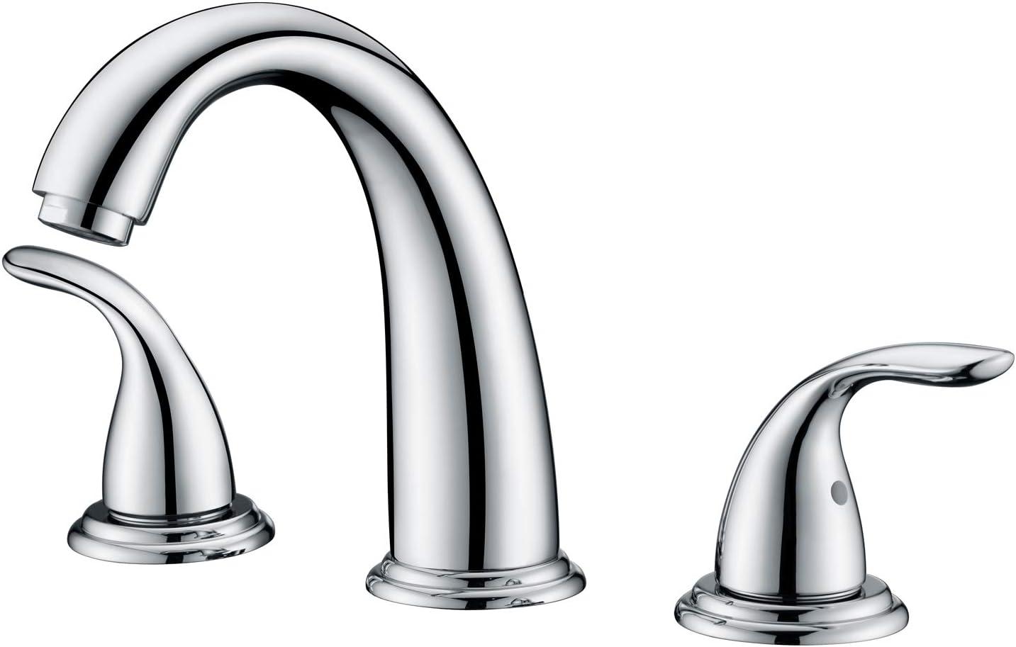 Chrome-Plated Double Handle Widespread Roman Tub Faucet