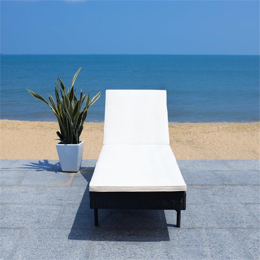 Cam Sunlounger - Outdoor - PAT7501 - Black/Beige -Safavieh