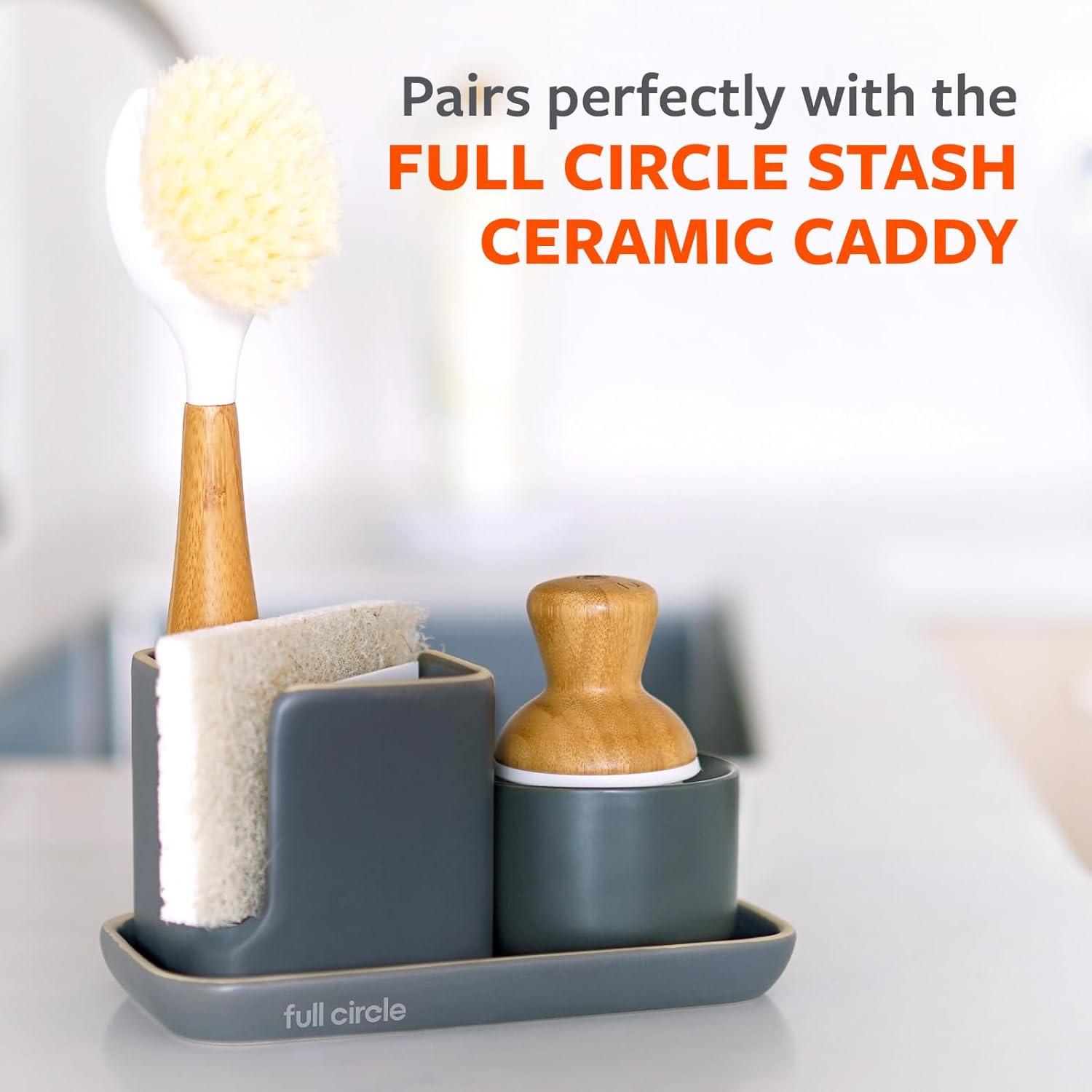 Full Circle Home Tiny Team Mini Brush and Dustpan Set Grey - 4 ct