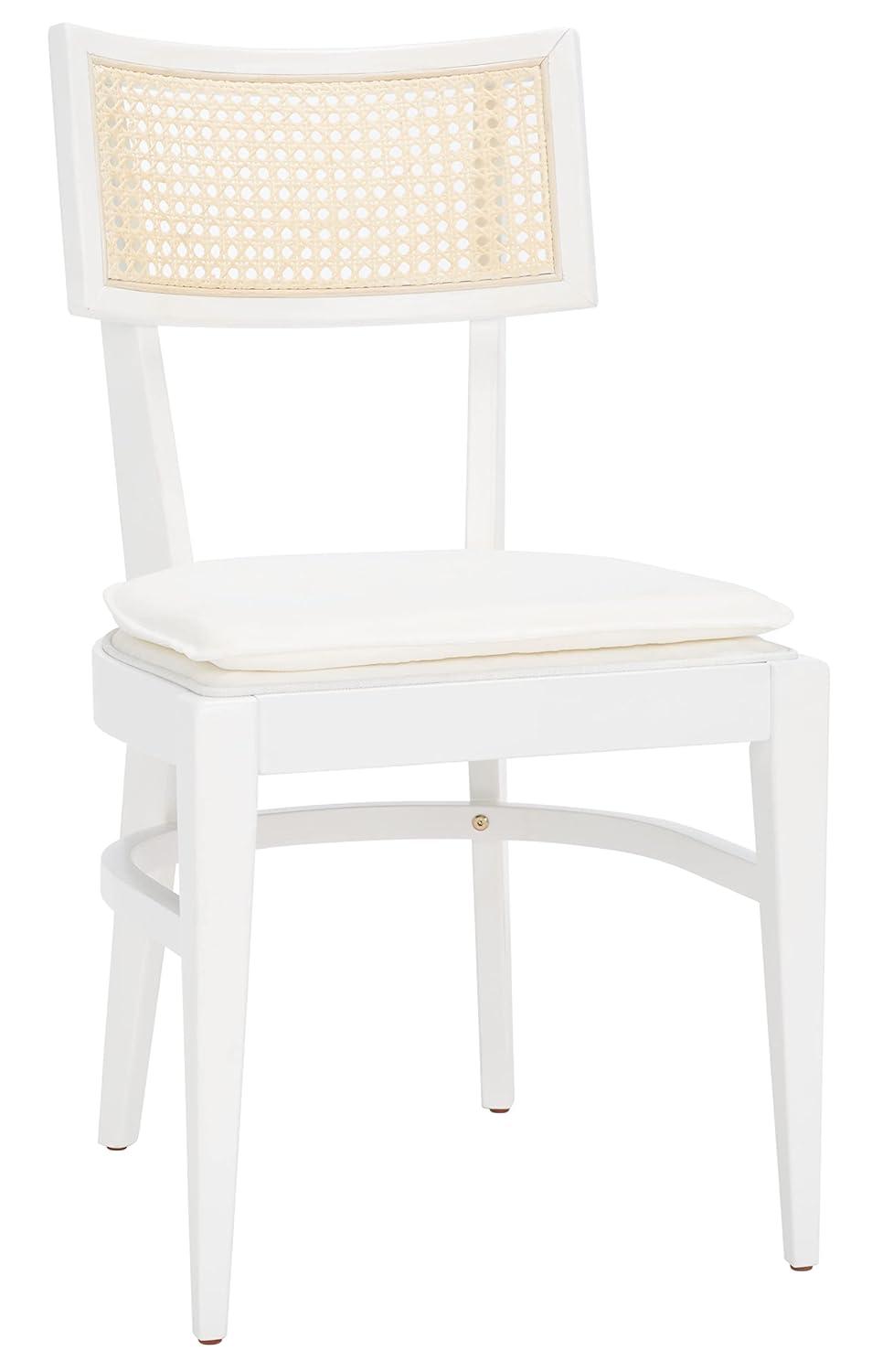 Galway Cane Dining Chair - DCH1007 - White/Natural - Safavieh
