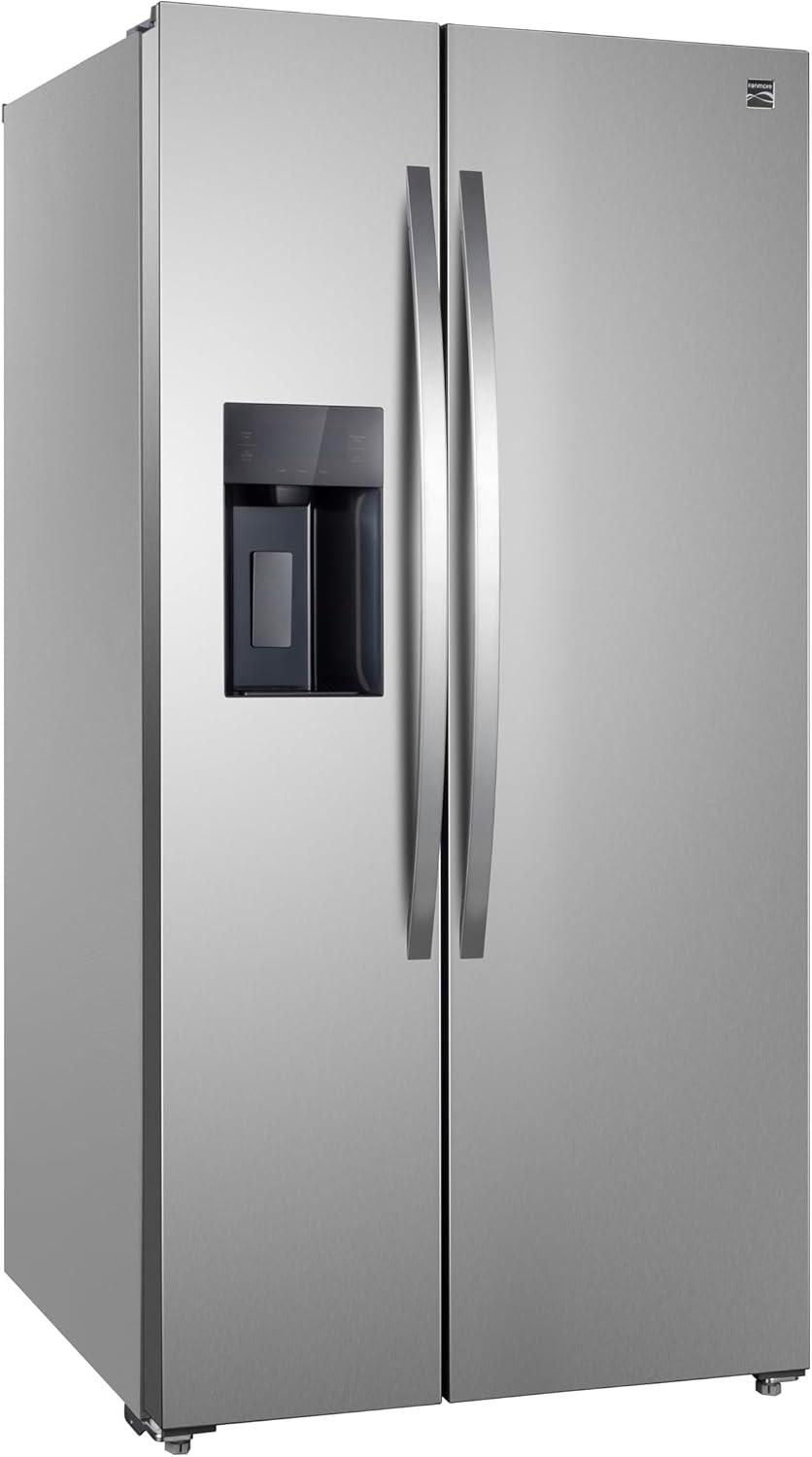 Kenmore 20 Cu. ft. 36-inch Depth Side-by-Side ENERGY STAR® Refrigerator/Freezer, Stainless Steel