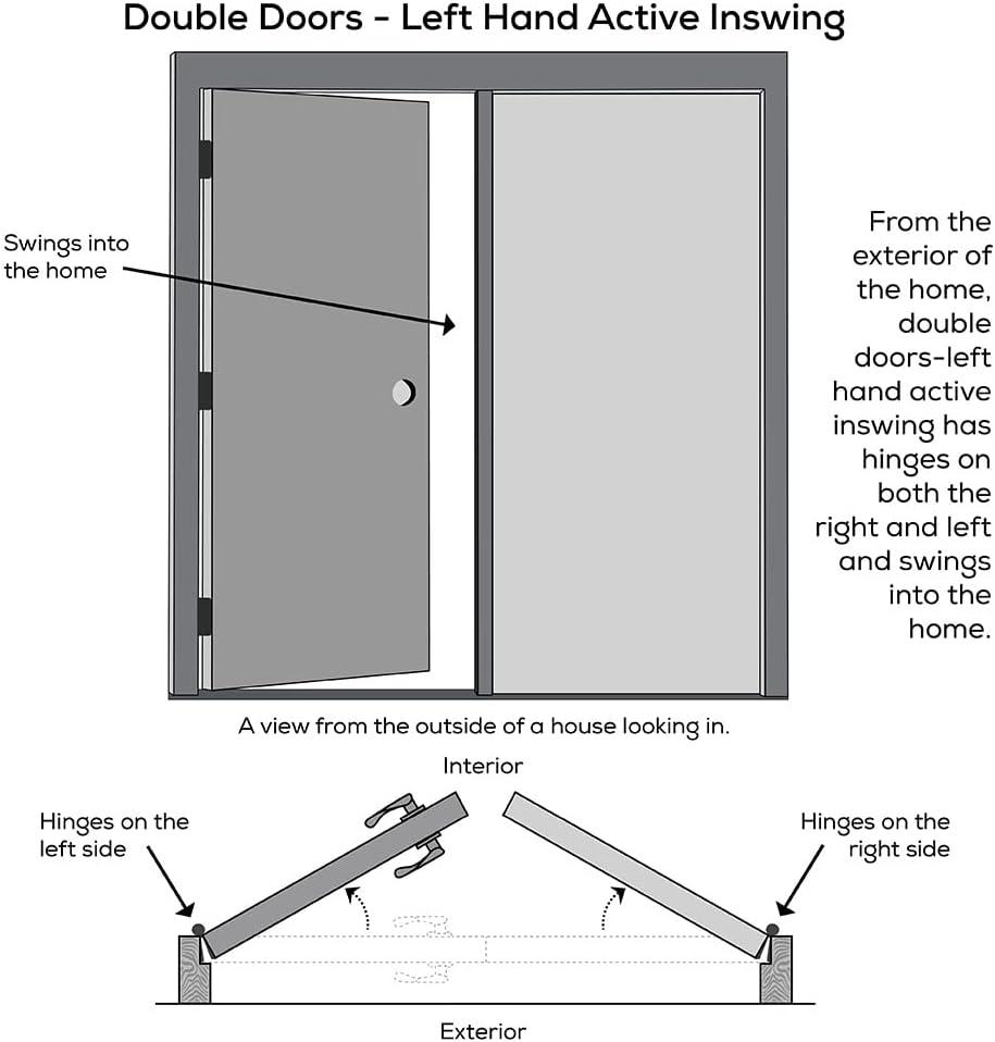 60 in. x 80 in. White Internal Grilles Right-Hand Inswing 1/2-Lite Clear Glass 2-Panel Primed Steel Prehung Front Door