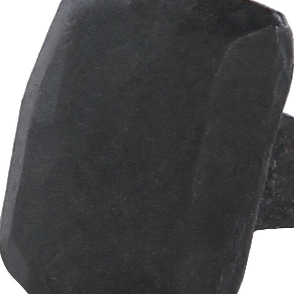 Set of 6 Black Iron Decorative Clavos with Rectangular Flat Head