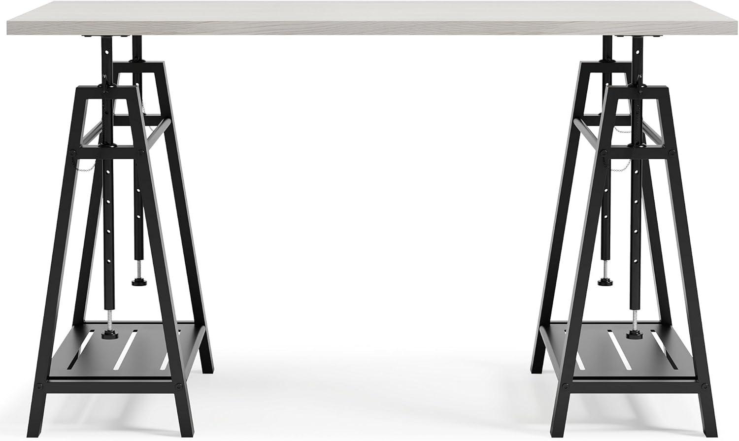 Signature Design by Ashley Casual Bayflynn Adjustable Height Desk, White