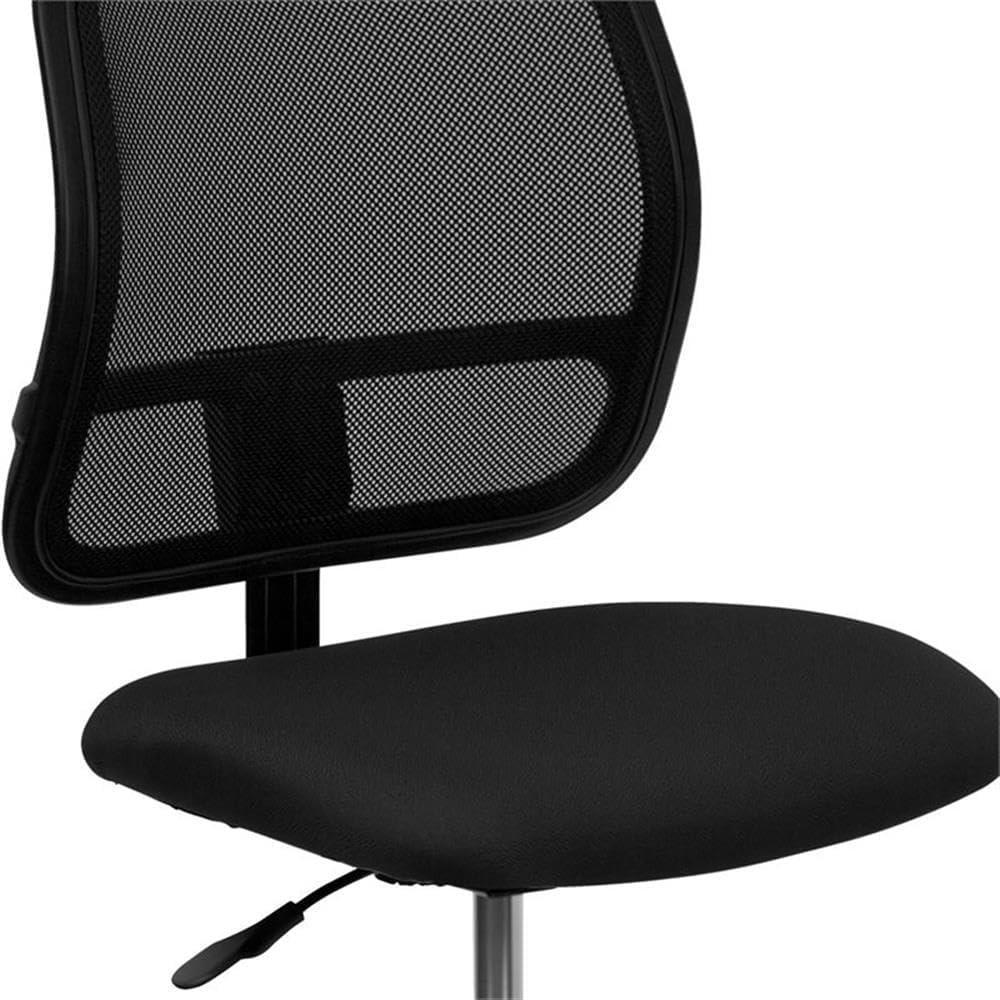 Flash Furniture Elaine Mid-Back Black Mesh Drafting Chair