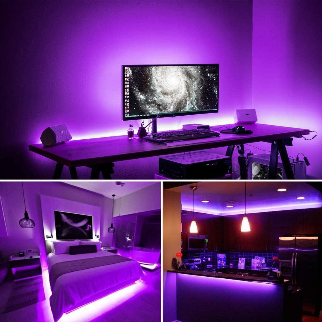 40 Foot Led Black Light Strip Kit, 720 Units Led, 12V Flexible Blacklight Fixtures, Non-Waterproof