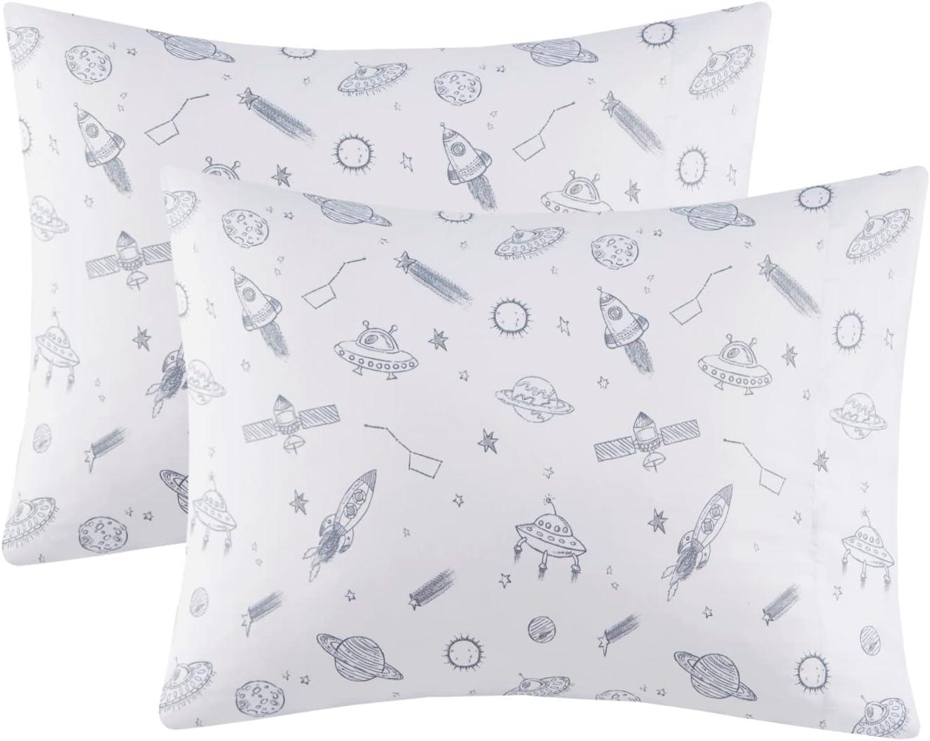 Whales Printed Microfiber Sheet Set