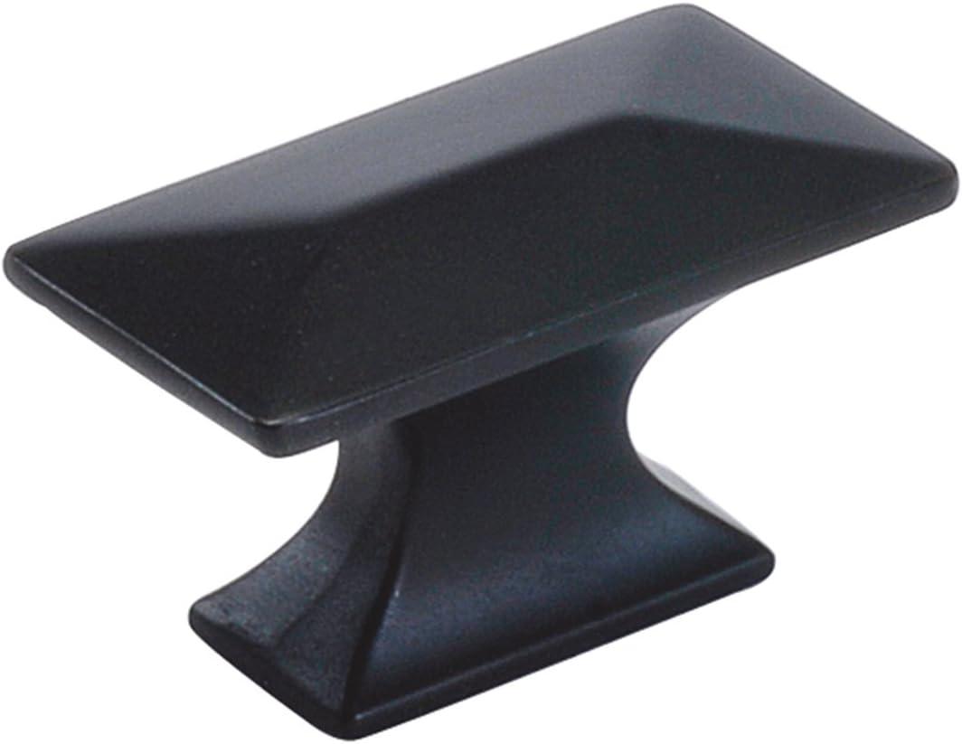 Oil-Rubbed Bronze Rectangular Bar Knob with Mounting Hardware