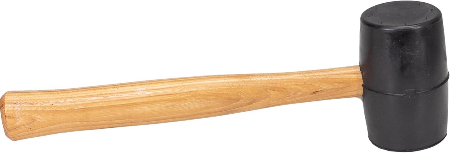 Vaughan 20 oz Black Solid Rubber Mallet
