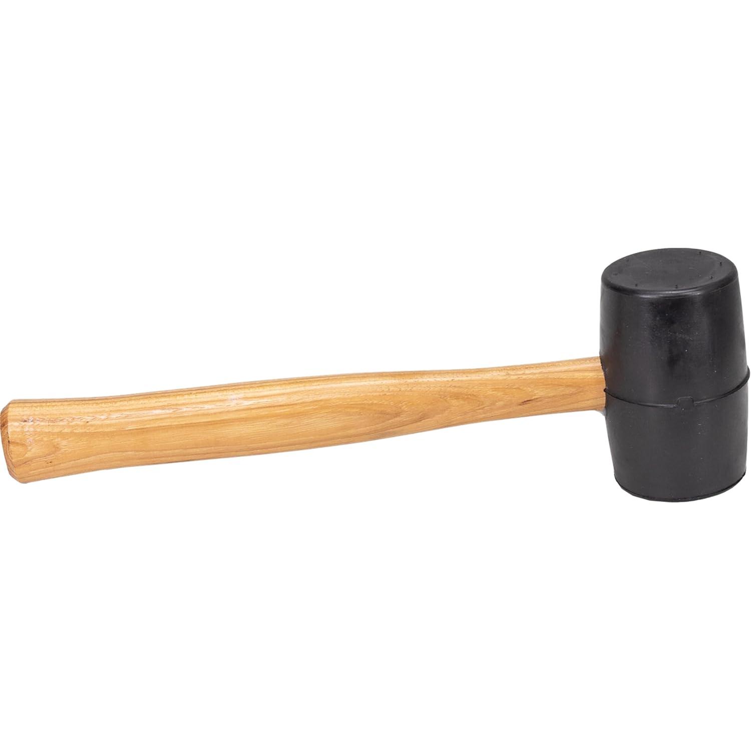 Vaughan 20 oz Black Solid Rubber Mallet