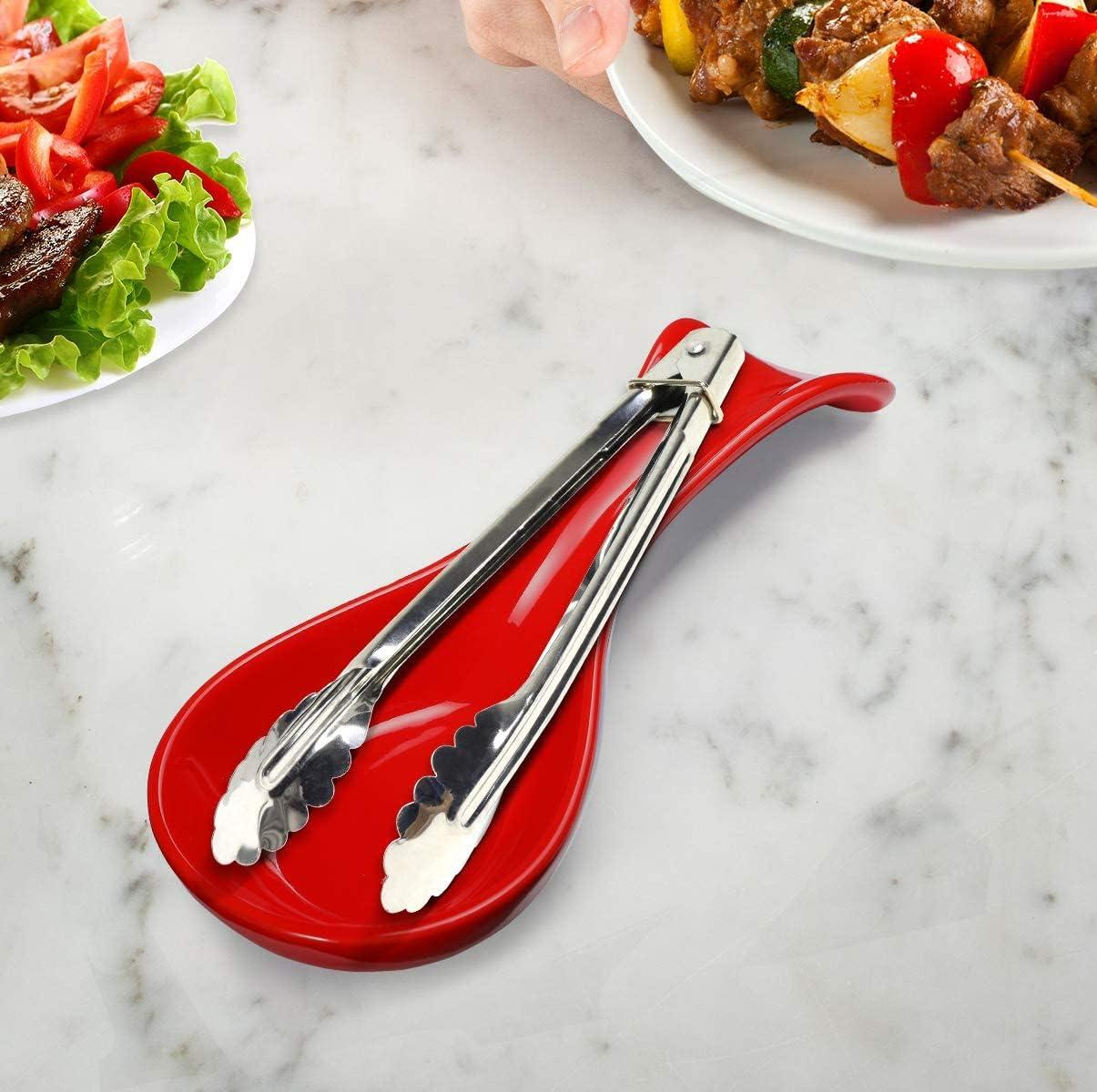 Red Barrel Studio® Newmont Ceramic / Porcelain Oval Spoon Rest