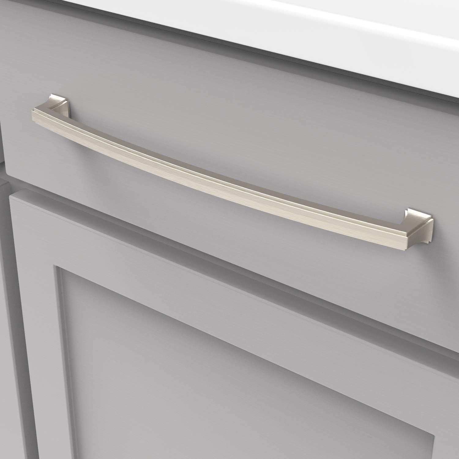 Bridges Kitchen Cabinet Handles, Solid Core Drawer Pulls for Cabinet Doors, 12"