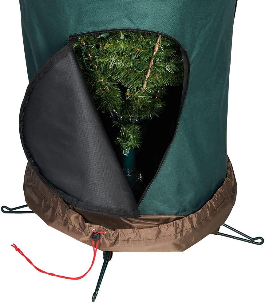 Green Upright Christmas Tree Storage Bag with Reinforced Handles