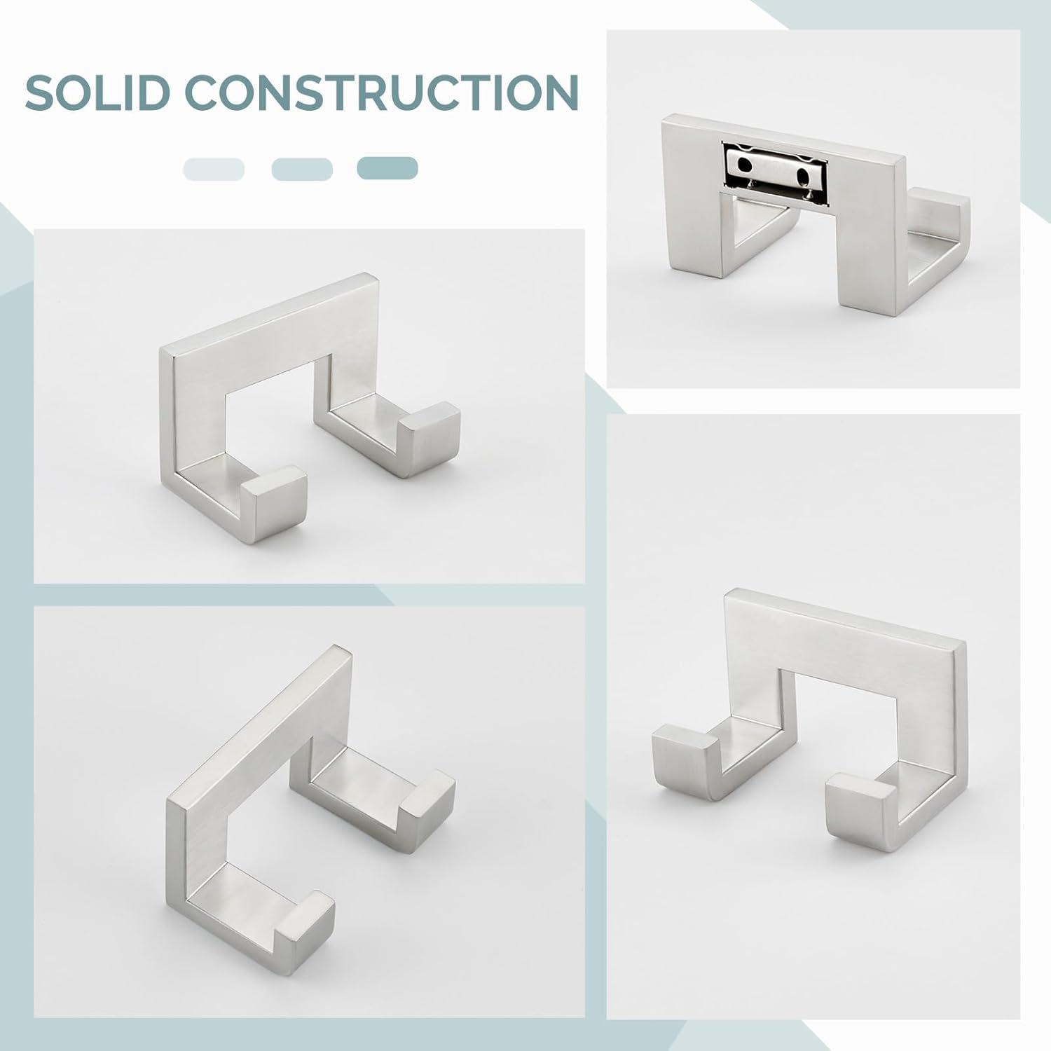 AngleSimple KB082 Double Wall Mounted Robe Hook