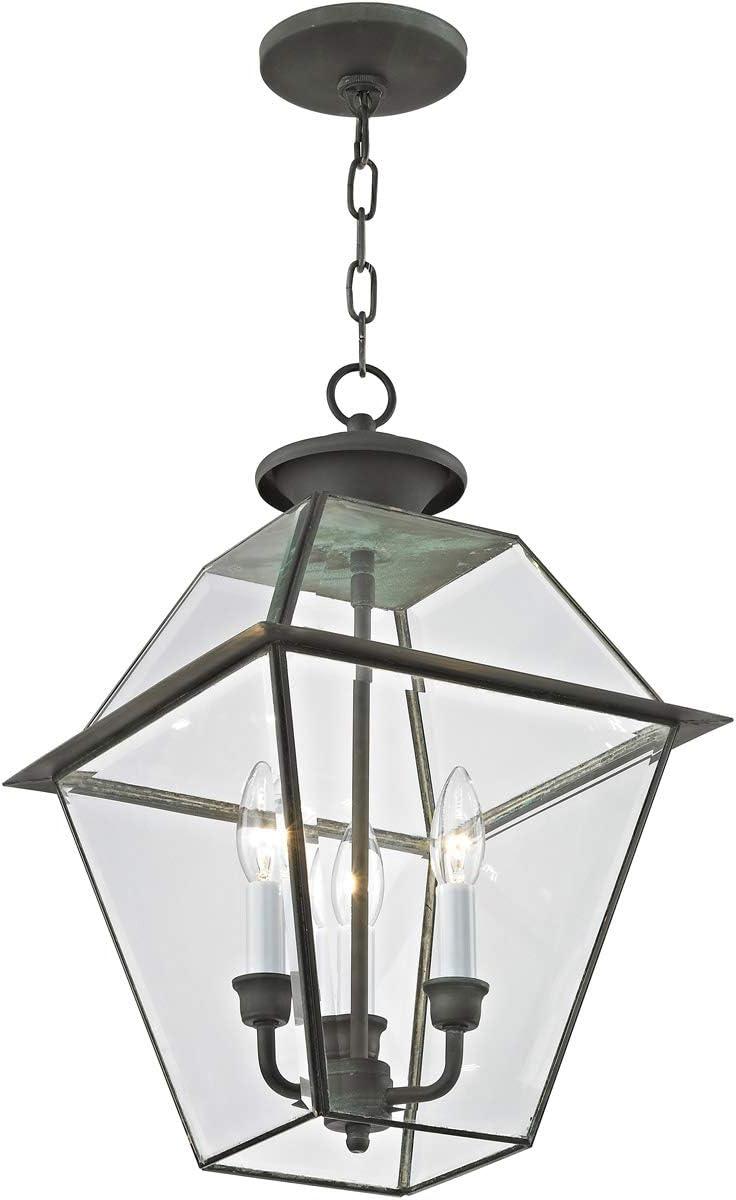 Livex Lighting Westover 3 Light Outdoor Chain Lantern