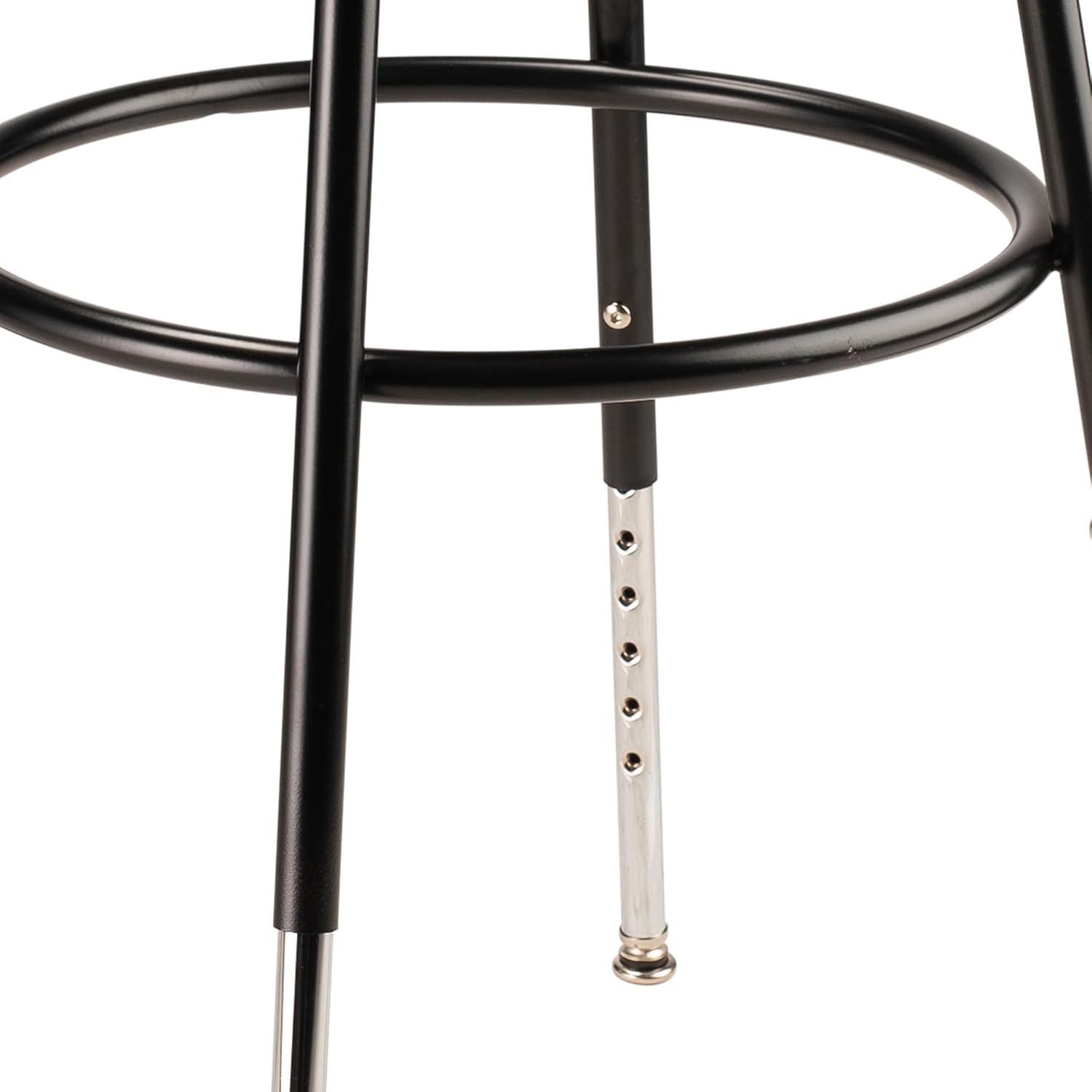 National Public Seating Adjustable Height Ergonomic Lab Stool with Footring