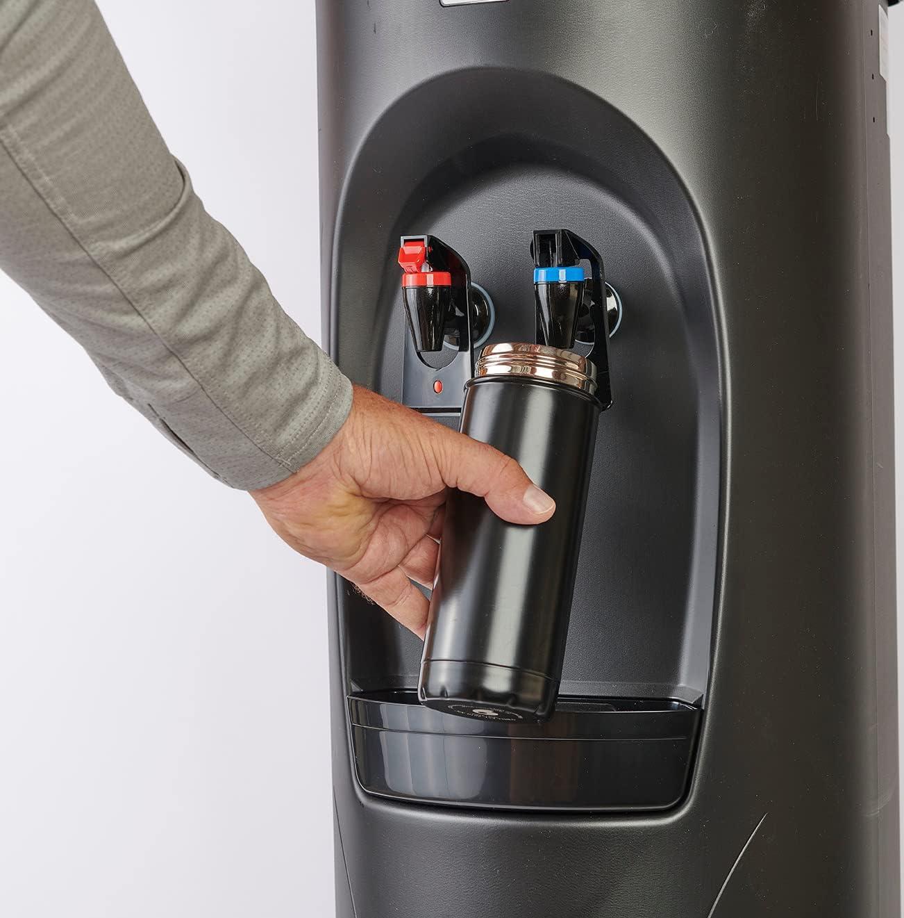 Aquverse Black Bottleless Hot & Cold Water Cooler Dispenser with Filter