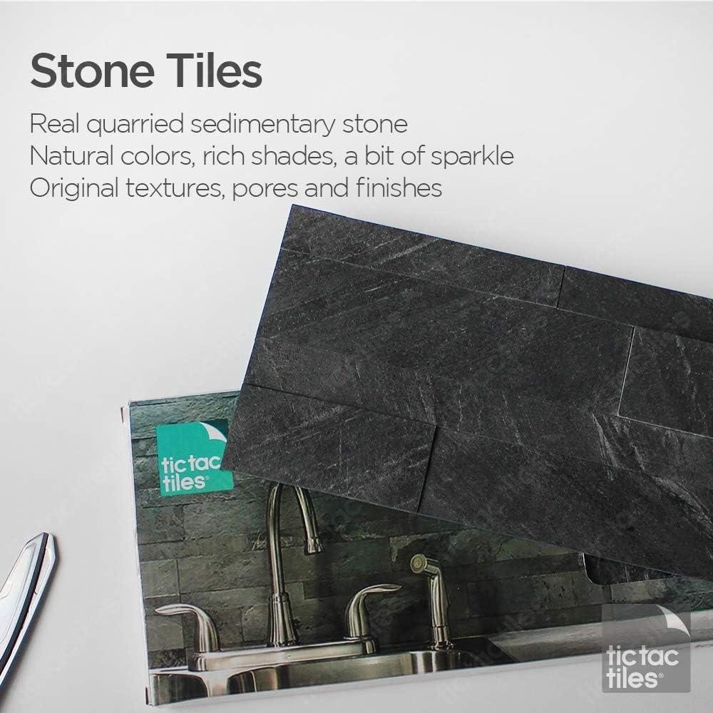 6'' W x 24'' L Natural Stone Peel and Stick Mosaic Tile