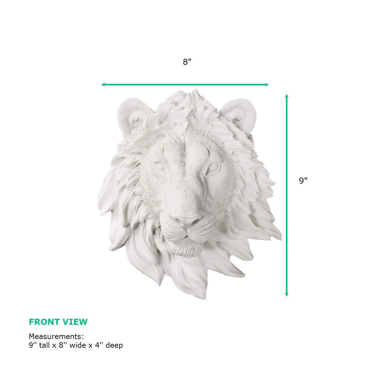 WallCharmers Wall Charmers Mini Lion Head White