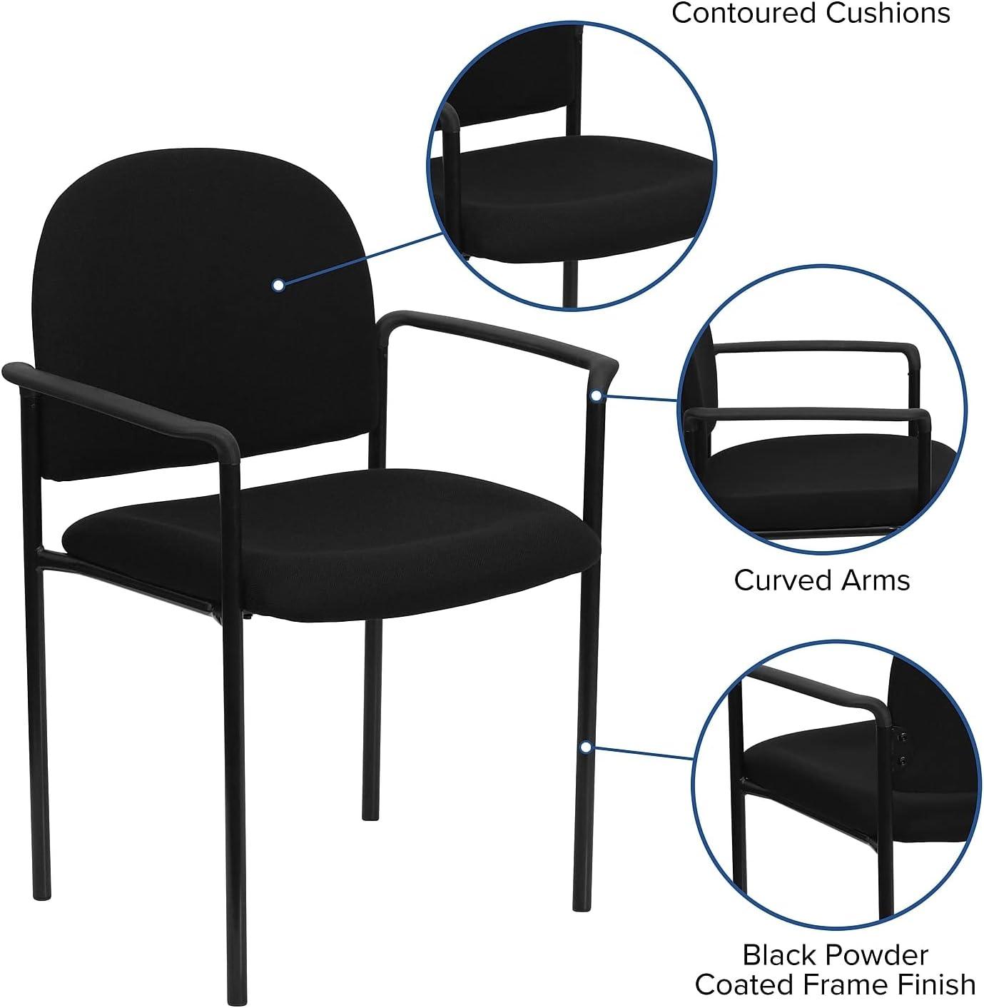Flash Furniture Prather Tania Comfort Upholstered Stackable Side Reception Chair