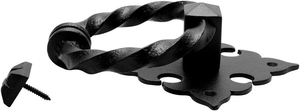 The Renovators Supply Inc. Black Door Knocker Cast Iron Door Knockers 7 Inch X 5.5 Inch Renovators Supply