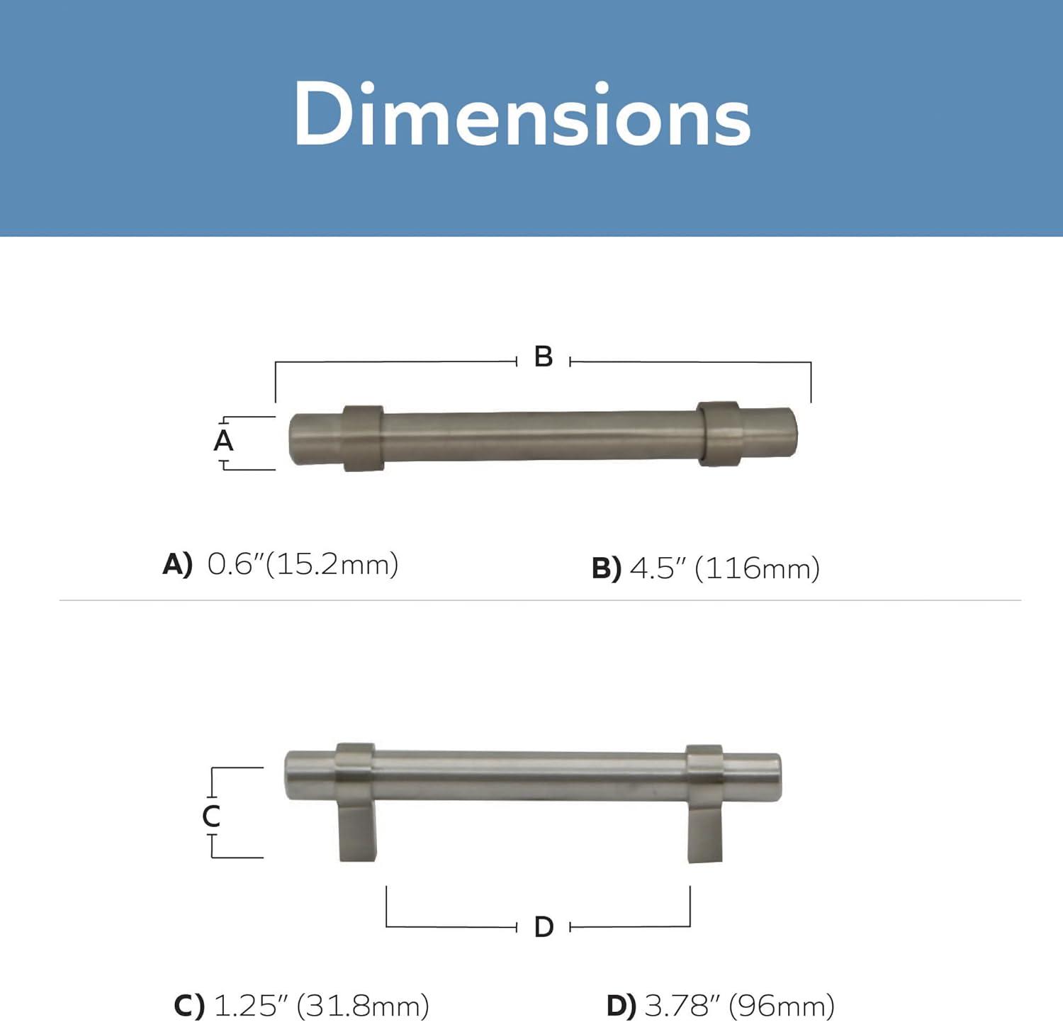 3-3/4" 96mm Cabinet Pull