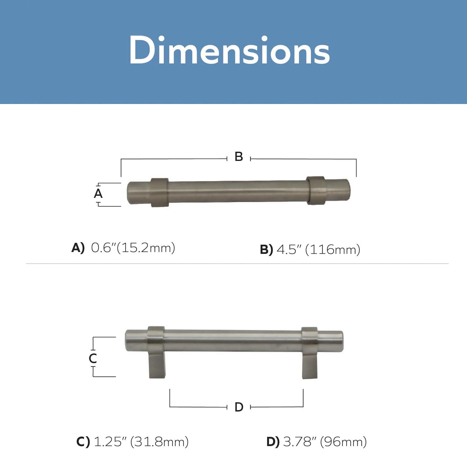 3-3/4" 96mm Cabinet Pull