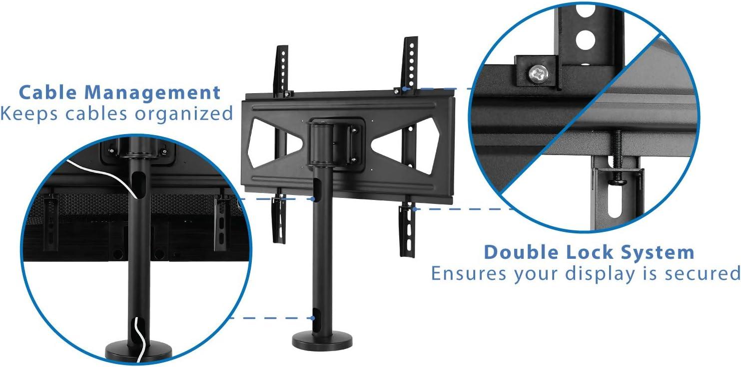 Mount-it Mount-It! Bolt Down TV Stand | Heavy Duty Swivel Table Top Desktop Mount For  32" - 55" VESA TVs