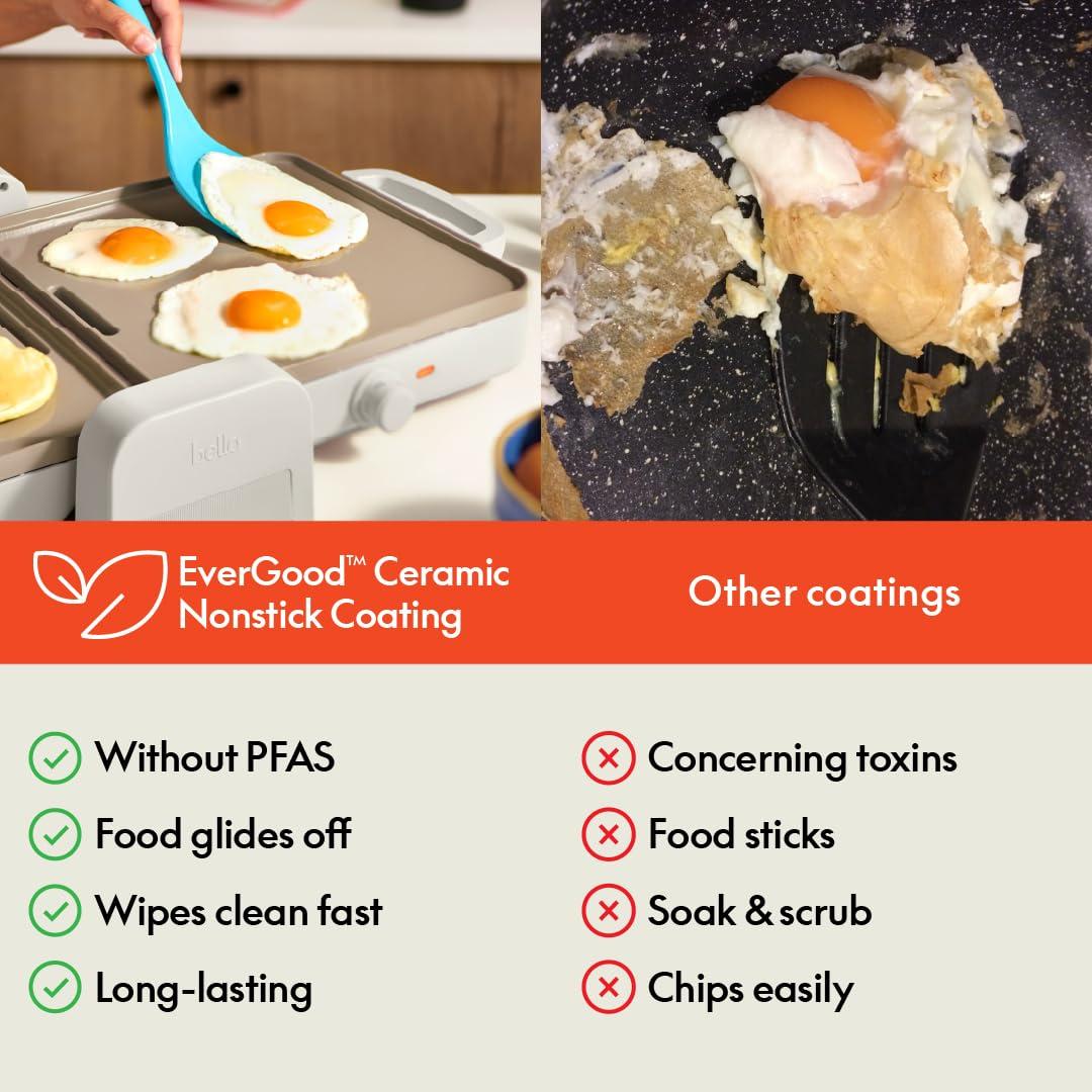 bella Bella Fold & Store Dual Temp Griddle